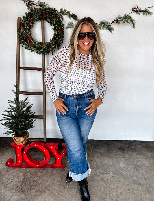 CHRISTMAS DRESS IT UP 2 MESH TOPS