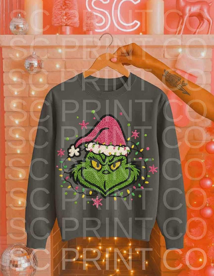 Grinch Yarn ADULT & YOUTH TEE OR PULLOVER