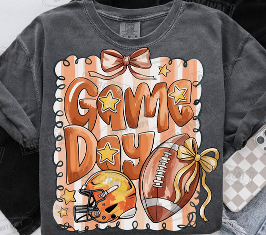 Game day orange ADULT TEE OR PULLOVER