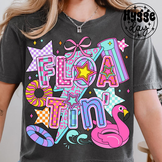 Floatin’ colorful ADULT TEE OR PULLOVER