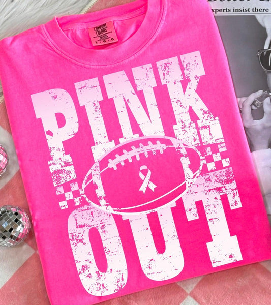 Pink out ADULT TEE OR PULLOVER