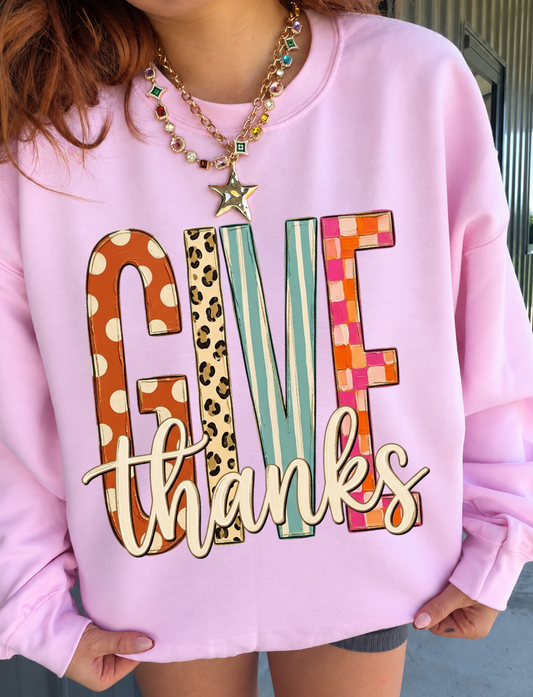Give Thanks Pullover