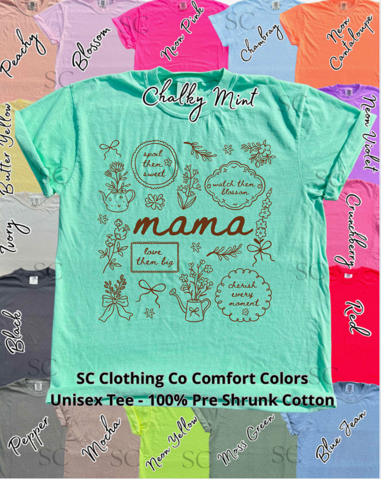 Mama Doodle Comfort Colors Tee