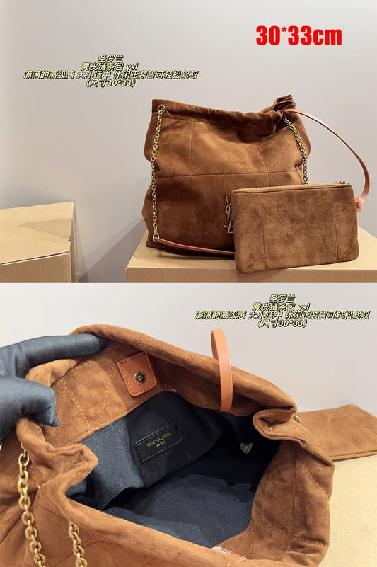 Y shoulder with pouch