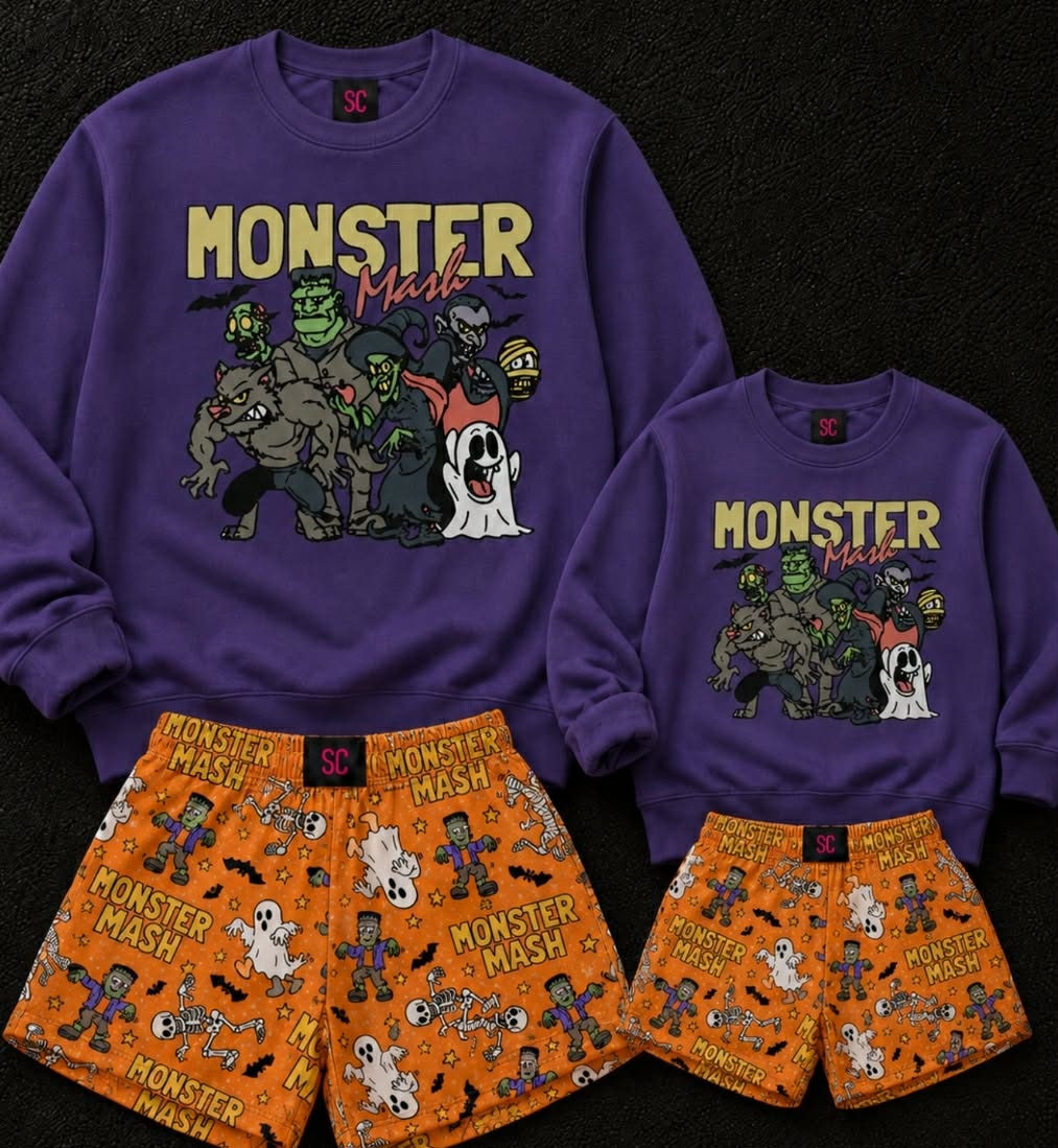 Monster {Shorts ONLY} Youth & Adult Pre order Delivering to you late AUGUST to mid SEPT SC Custom Piece