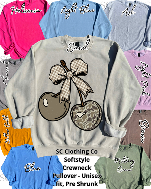 Camo Cherries Pullover