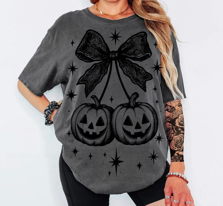 Lace Pumpkin Cherry  ADULT & YOUTH TEE OR PULLOVER