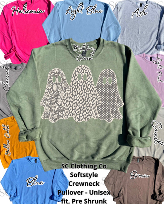 Trio Pattern Ghost Pullover