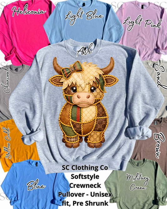 Pullover High Class Highland Cow