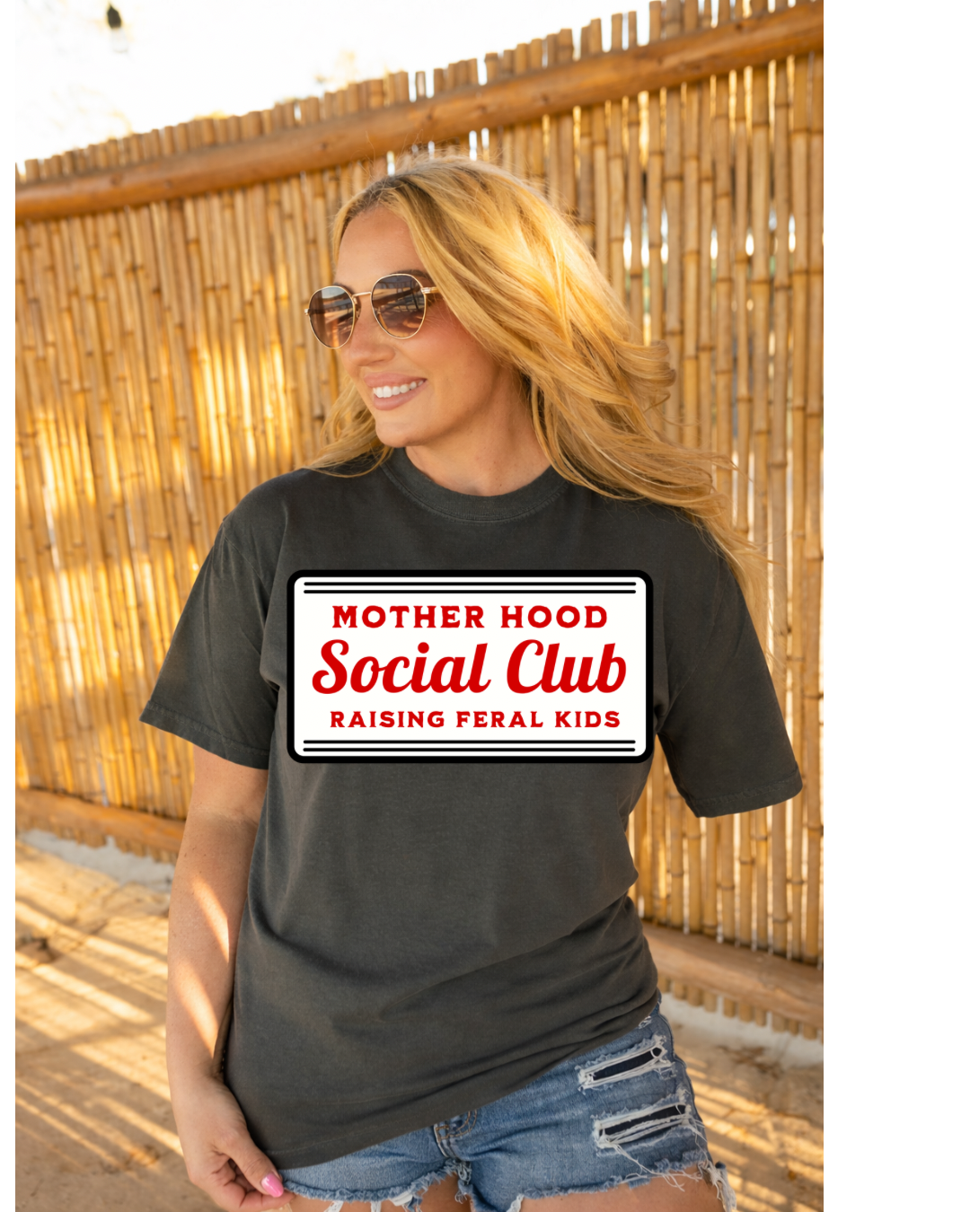 Motherhood Social Club Comfort Colors Tee