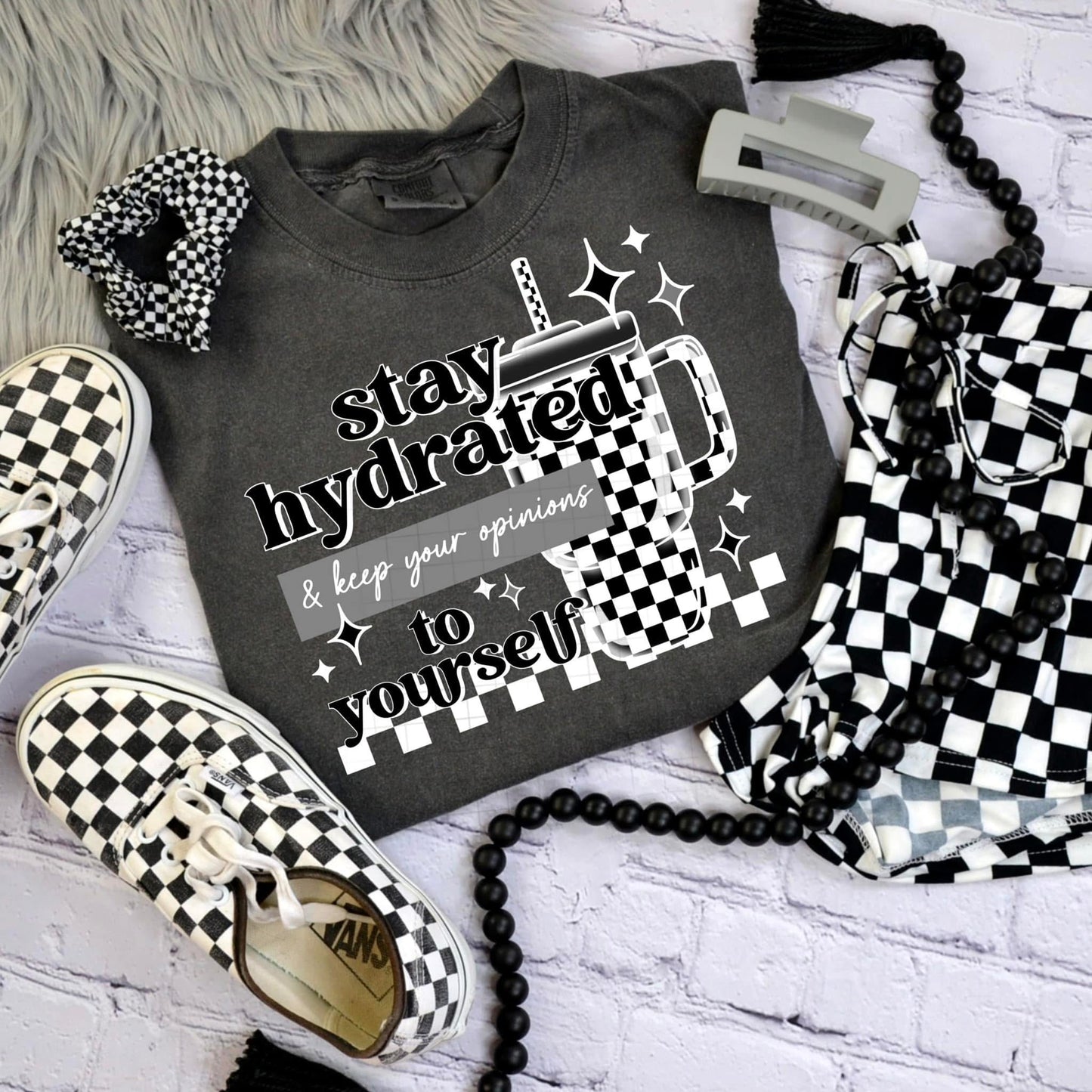 Stay hydrated ADULT TEE OR PULLOVER