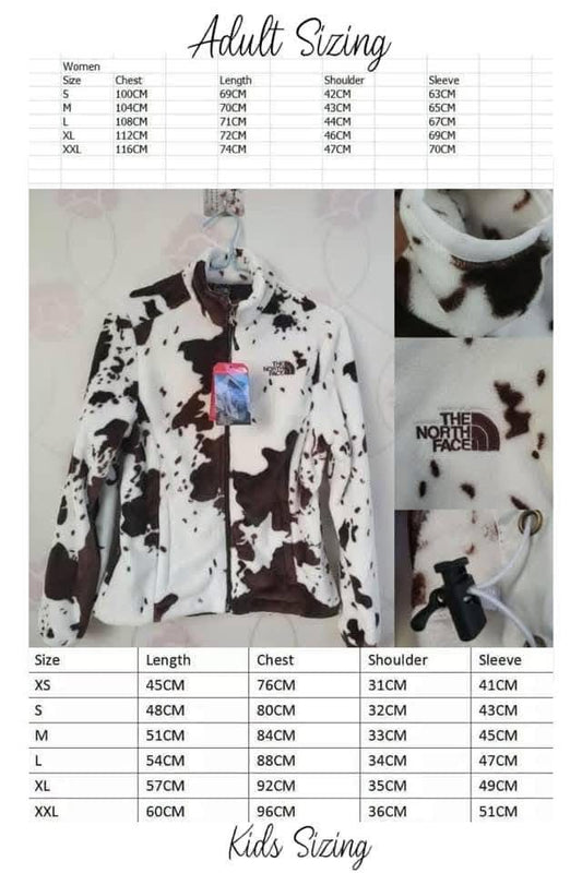 Cow print NF jacket adult