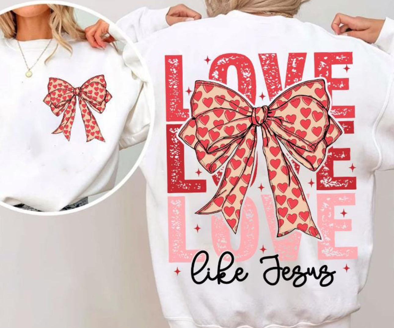 Love Like Jesus ADULT TEE OR PULLOVER