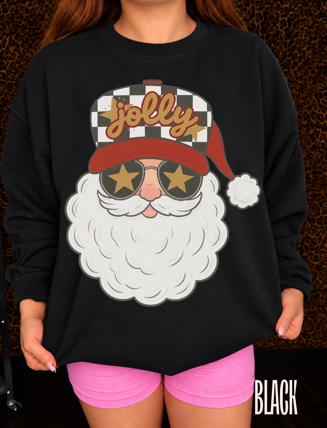Jolly Trucker Hat Santa Pullover