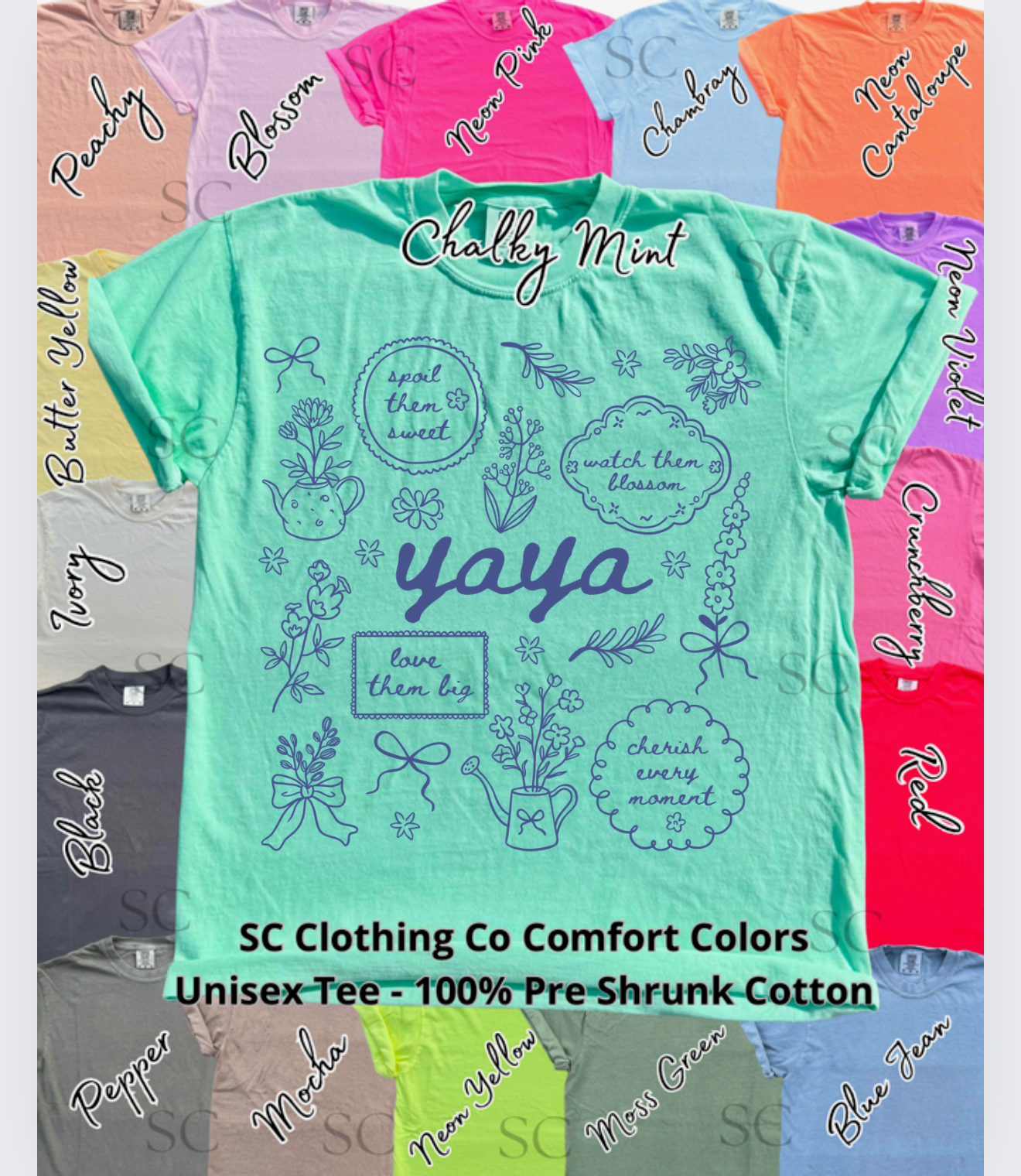 Yaya Doodle Comfort Colors Tee