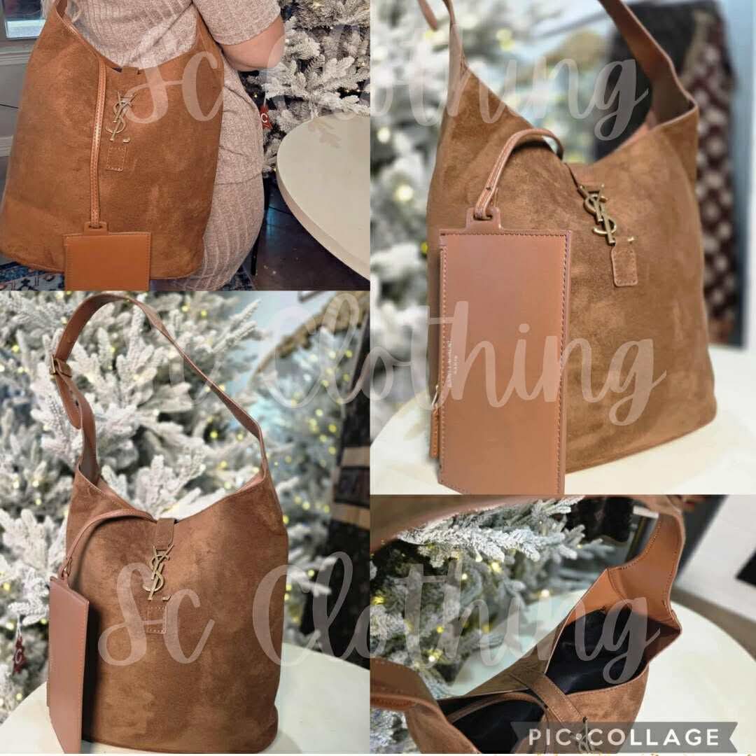 Suede Y S Shoulder with pouch