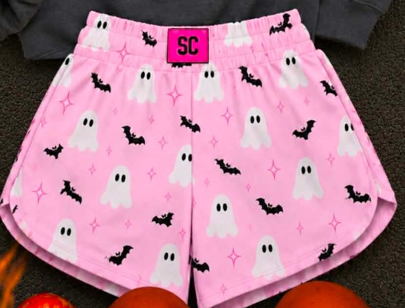 Pink Boo Babe {SHORTS ONLY} Youth & Adult Pre order Delivering to you early in September SC Custom Piece