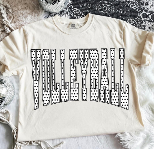 Volleyball Polka Comfort Colors Tee