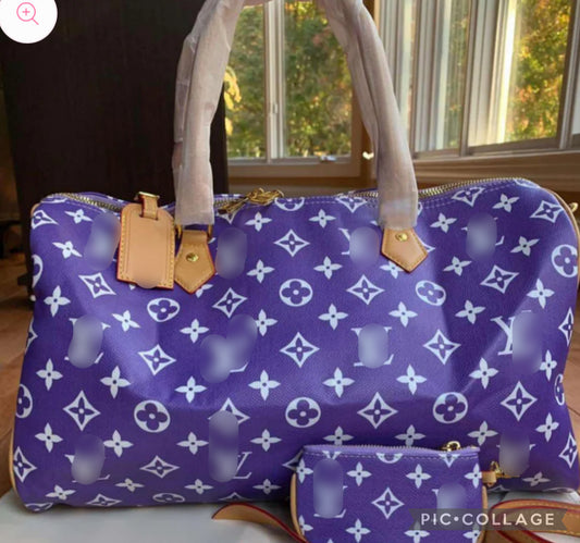 Purple Vee duffle