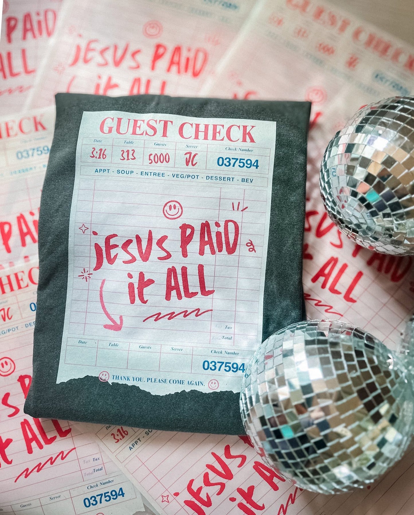 Jesus paid it all tee