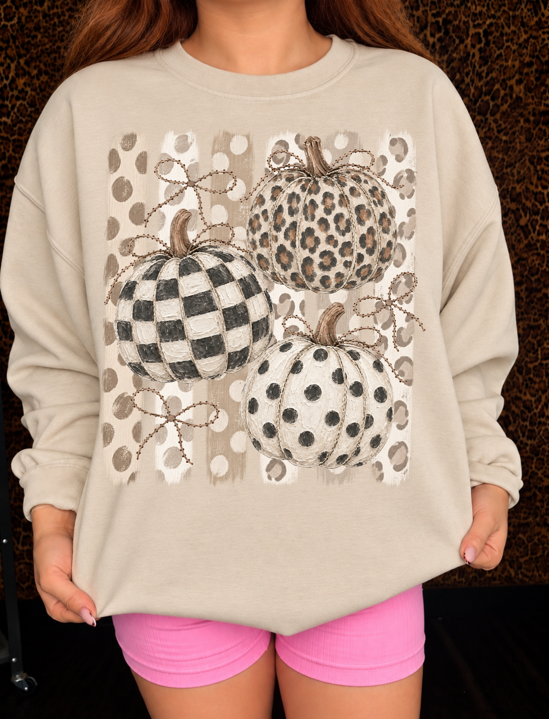 Neutral Fall Pumpkin Pullover