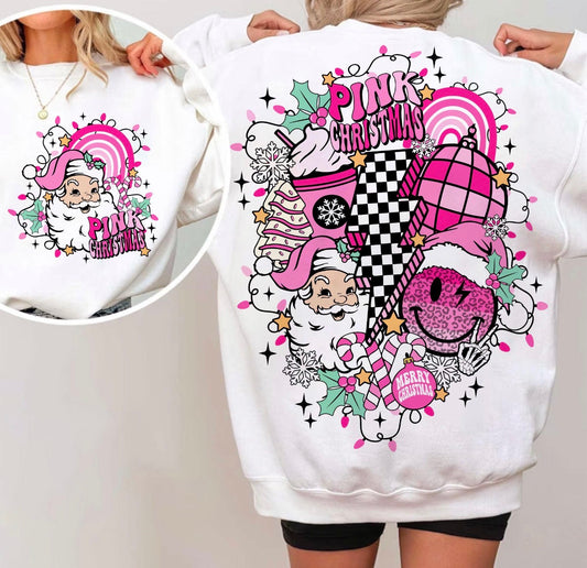 Pink Christmas   ADULT & YOUTH TEE OR PULLOVER