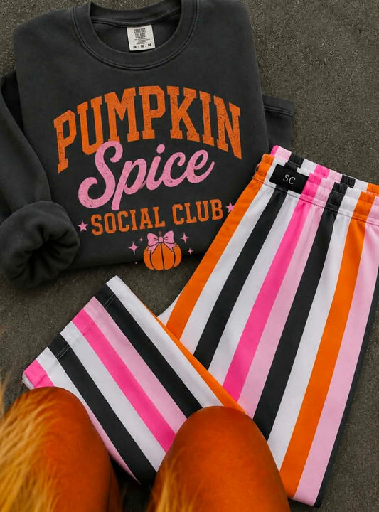 Pumpkin Spice Social Club PULLOVER Youth & Adult