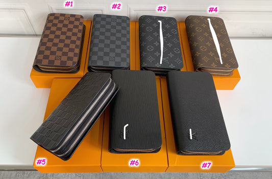 Vee wallet double zip w box