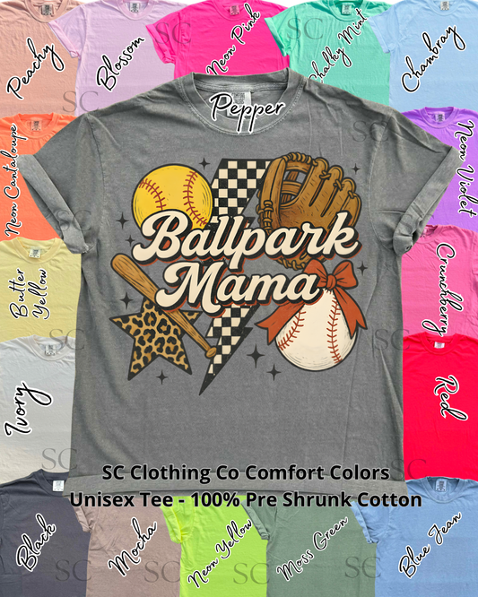 Ballpark Mama Comfort Colors Tee