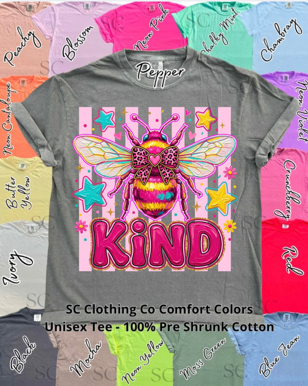 Bee Kind Comfort Colors Tee