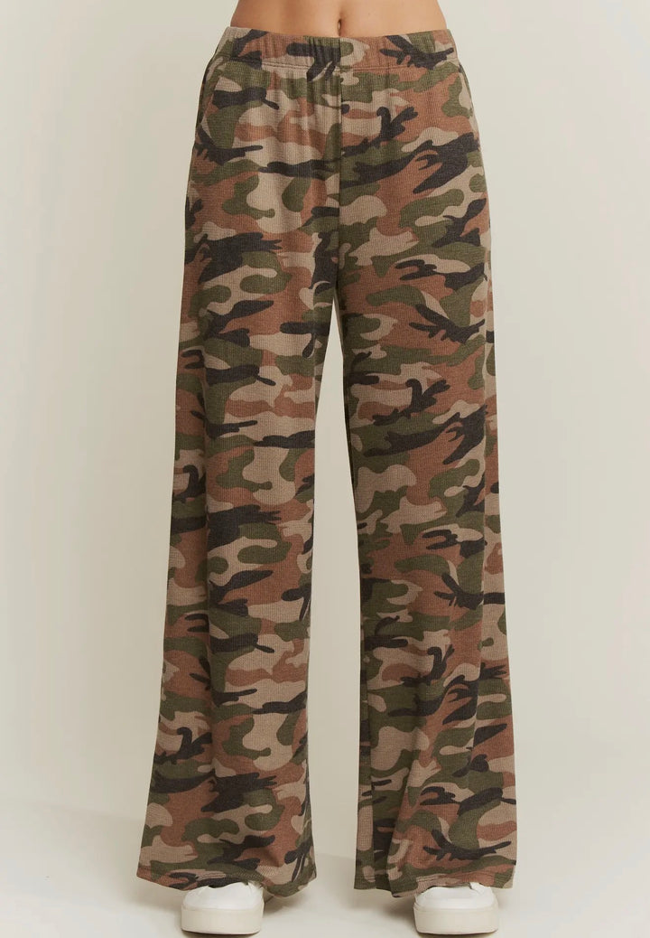 Army Camo Wide Leg Pants