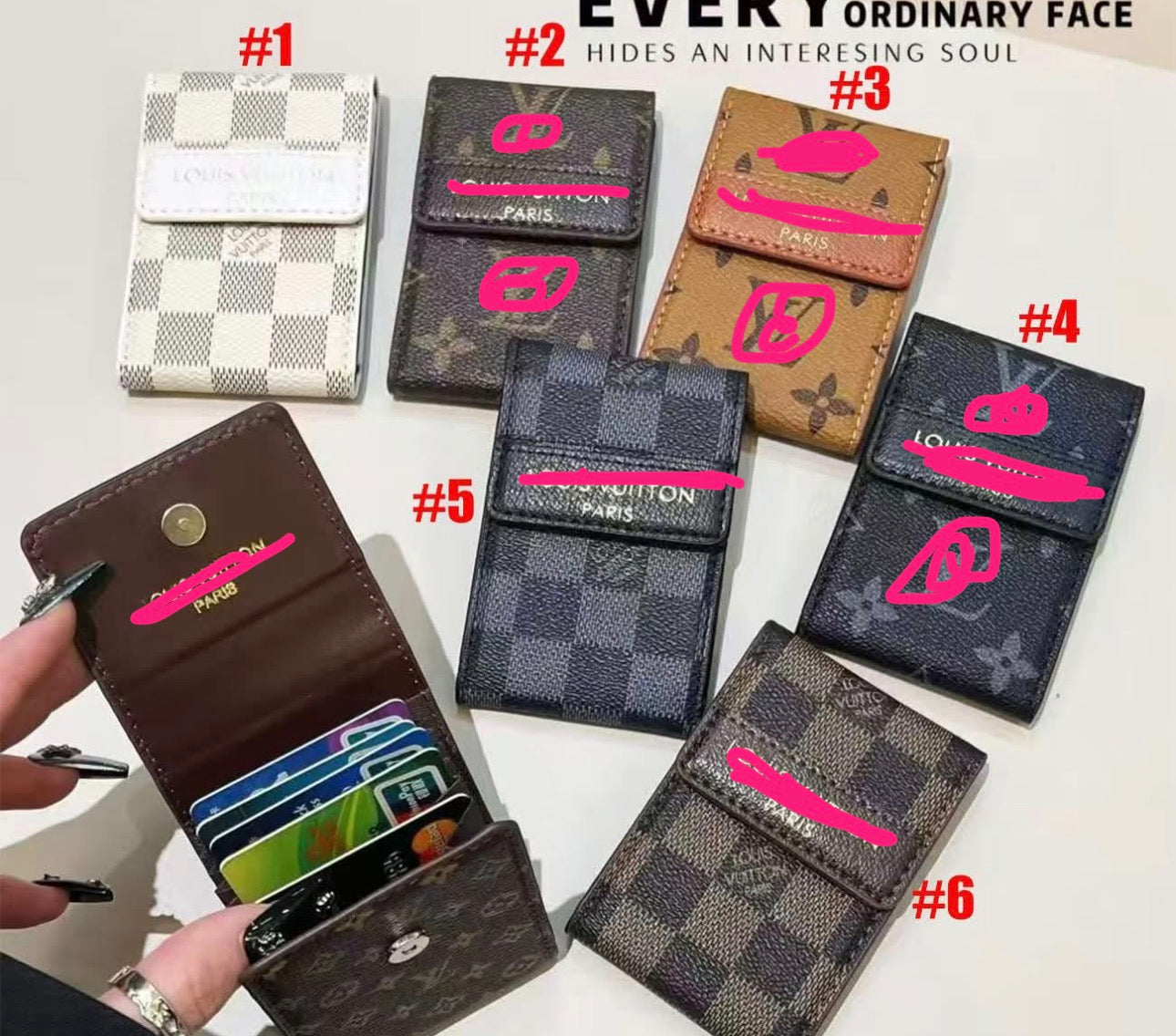 Vee card holder