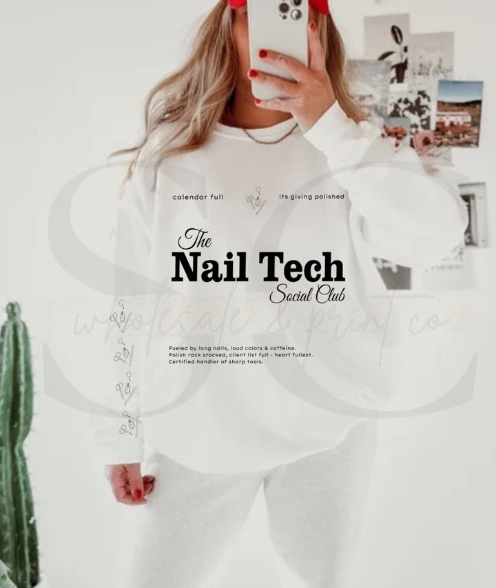 Nail Tech Social Club Pullover ANY COLOR
