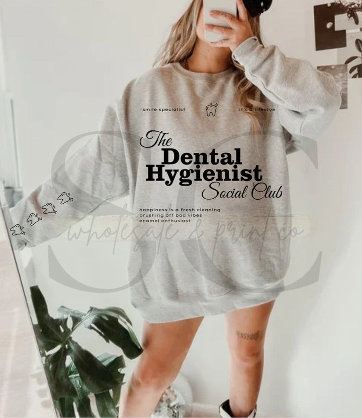 Dental Hygienist Social Club ANY COLOR Pullover