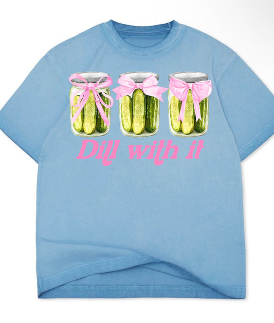 Dill with it Oil Slick Oversized Tee
