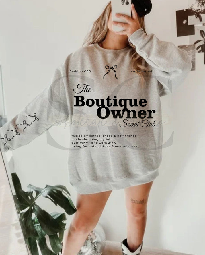 Boutique Owner Social Club ANY COLOR Pullover