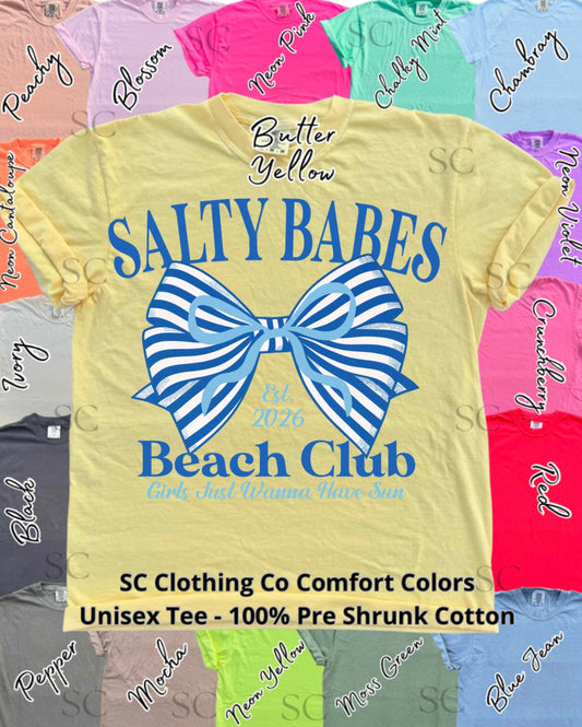 Salty Babes Beach Club Comfort Colors Tee