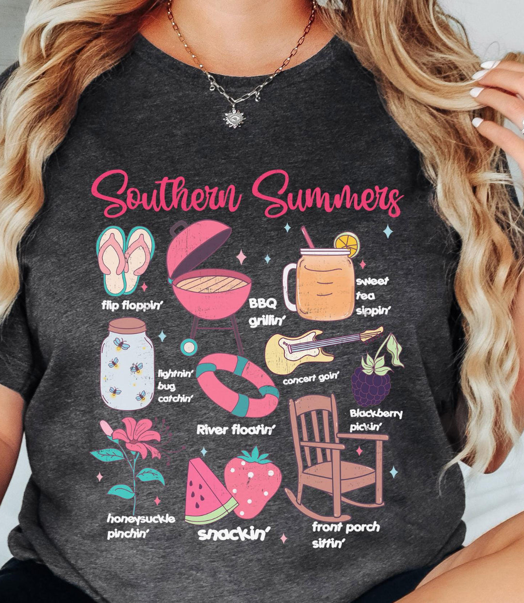 Southern summers ADULT TEE OR PULLOVER