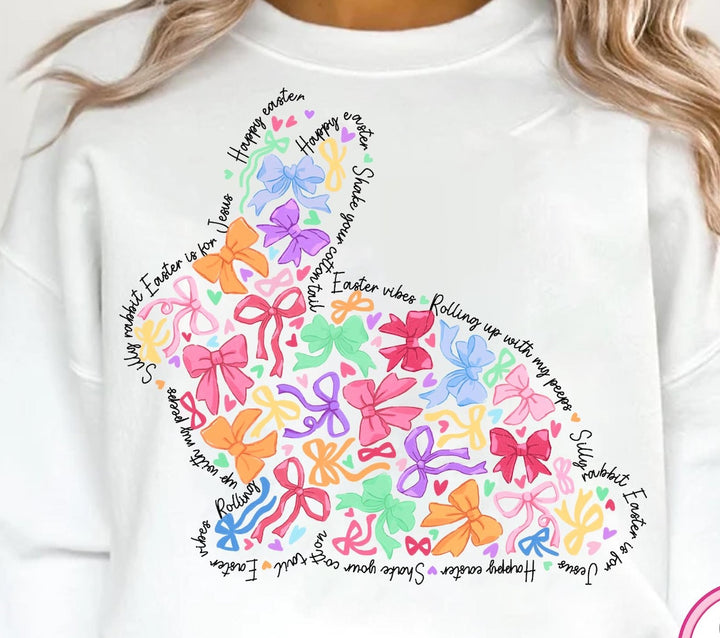 Bows bunny ADULT TEE OR PULLOVER