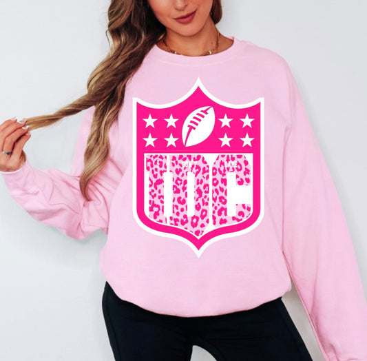 Idc pink/white cheetah Pullover