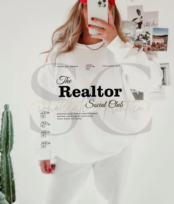 Realtor Social Club Pullover ANY COLOR