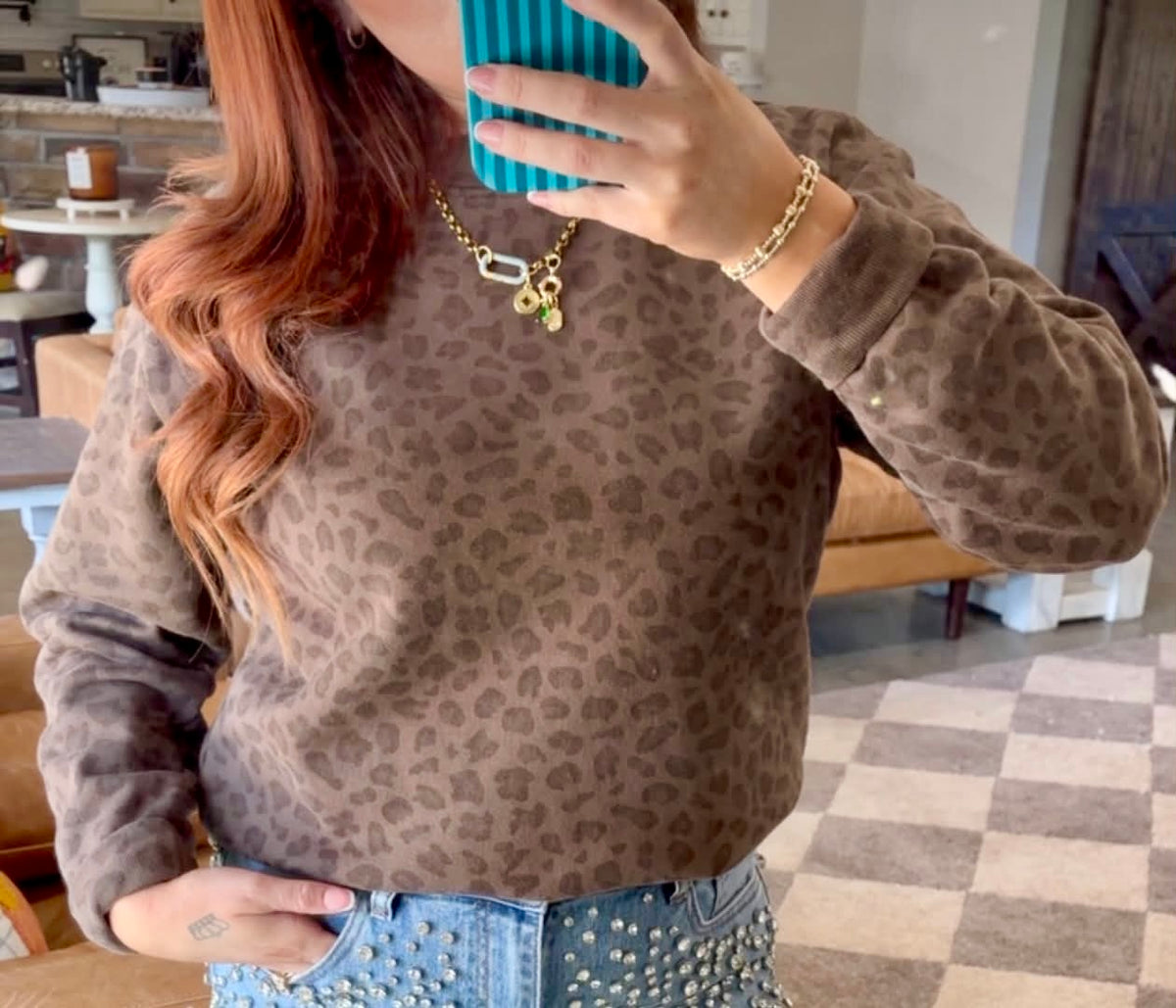 Cozy Leopard Pullover TT