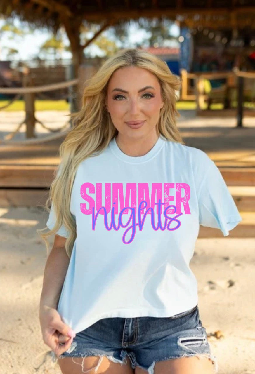 Summer Nights Comfort Colors Tee