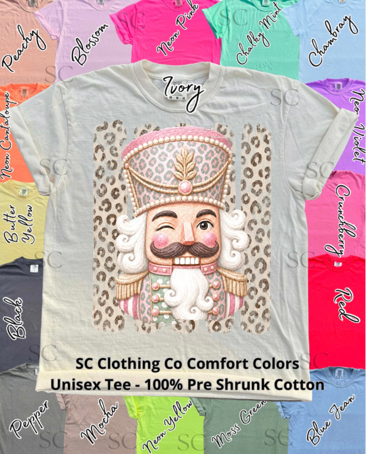 Cheetah Nutcracker Comfort Colors Tee