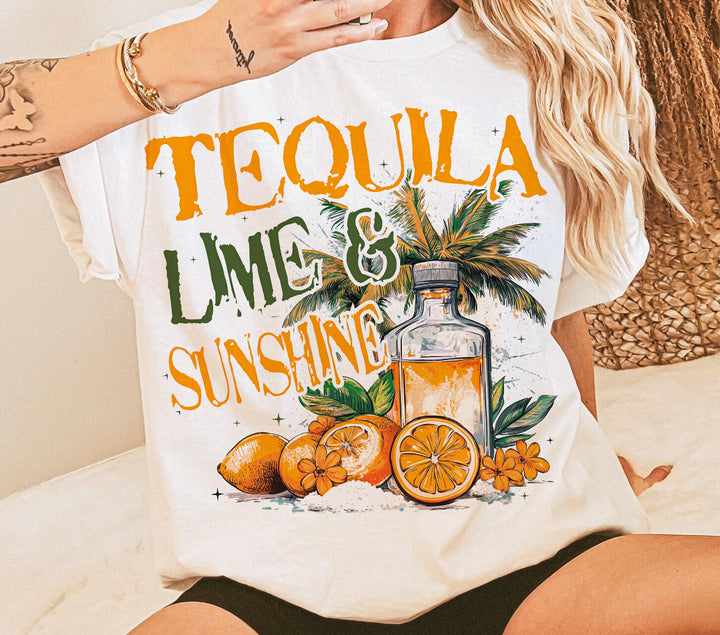 Tequila lime sunshine ADULT TEE OR PULLOVER