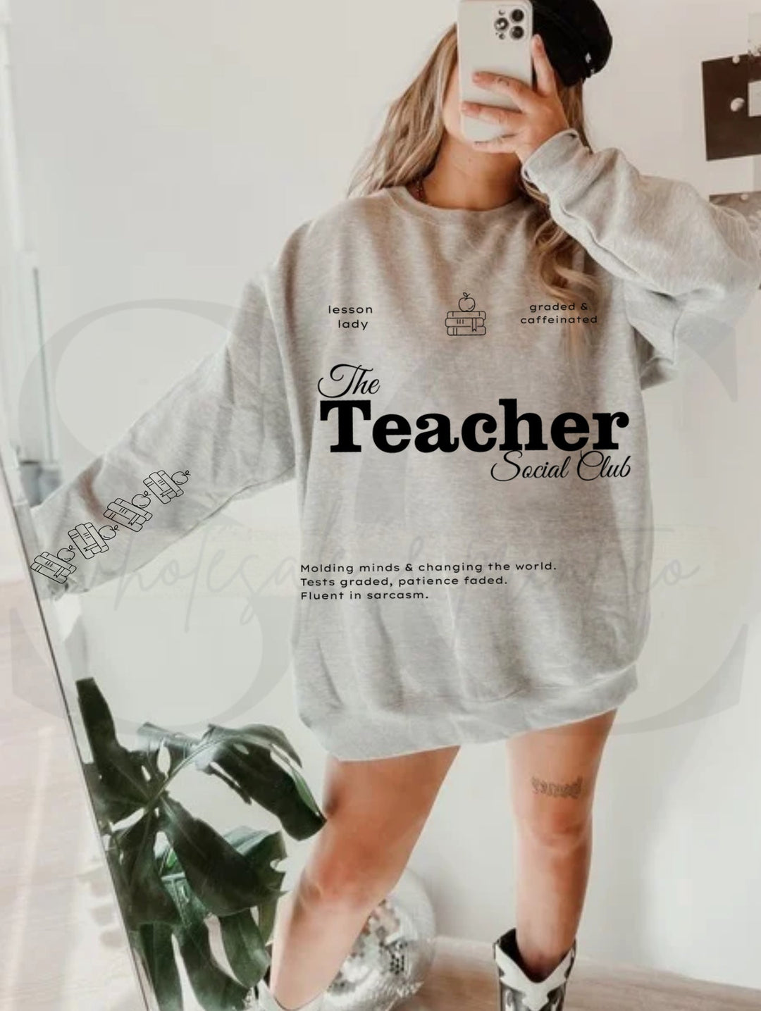 Teacher Social Club Pullover ANY COLOR