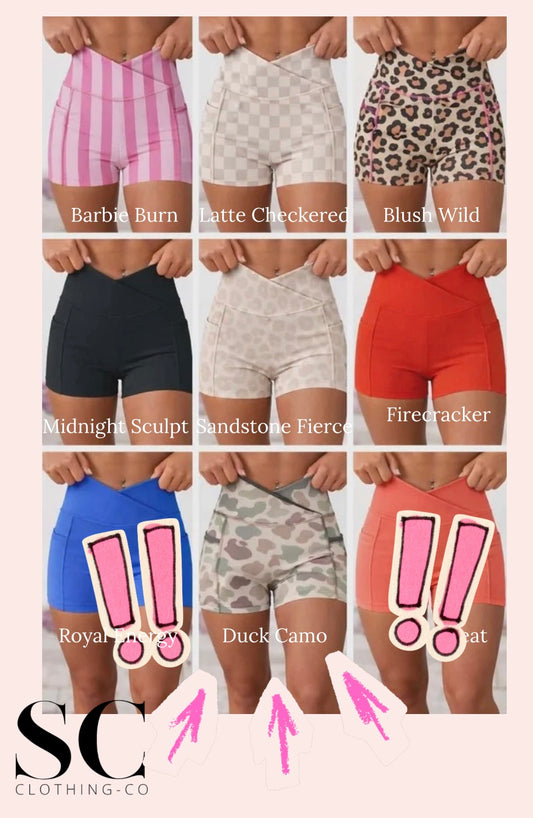 Duck Camo Athleisure Biker Shorts by SC Arrival April