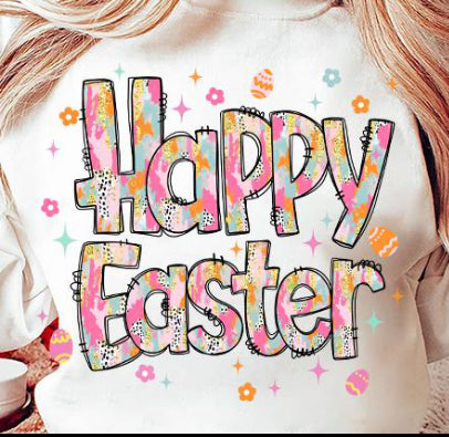 Happy Easter ADULT TEE OR PULLOVER
