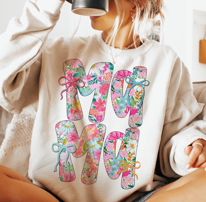 Mama floral ADULT TEE OR PULLOVER
