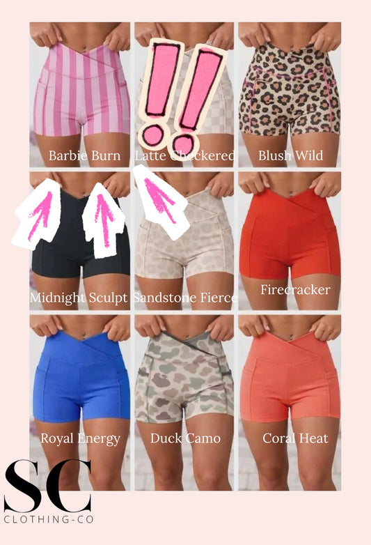 Barbie Burn Athleisure Biker Shorts by SC Arrival April